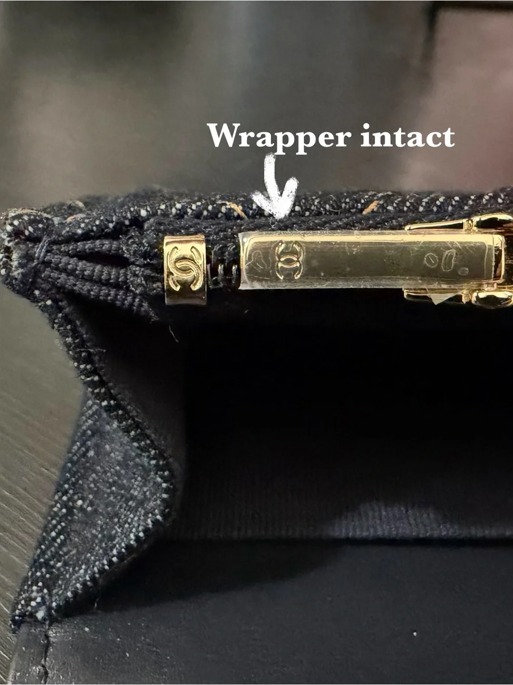Chanel Classic Flap Card Holder [Denim/Navy Blue]
